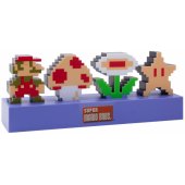 Super Mario Bros piktogramų šviestuvas
