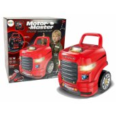 Mechaniko rinkinys, išardomas sunkvežimis, dirbtuvių įrankiai
