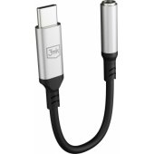 Adapteris USB-C į Jack 3.5 mm Juodas