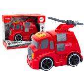 Fire Department Fire Truck Cannon Sounds Lights Drive Red