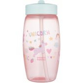 Sportinis buteliukas su sulankstomu snapeliu UNICORNS 400ml 56/ 618 rožinis