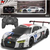 1:24 nuotoliniu būdu valdomas sportinis automobilis AUDI R8 LMS, baltas