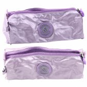 School Pencil Case Organizer Single Compartment Purple 21.5cm