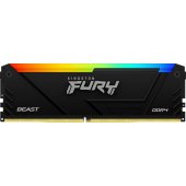 [###1306###] Fury Beast RGB Black 4x32GB DDR4 3200MHz DIMM KF432C16BB2AK4/ 128