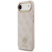 4G Strass Logo and Big Strap Metal Buttons MagSafe iPhone Air Pink