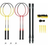 Nils Extreme NRZ264 ALIUMINIS / BADMINTONO RINKINYS 4 RAKETĖS + 3 PLUNKSNIUKAI