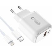 NCA20 2-Port Network Charger + Lighting Cable White