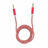 Basic Audio Cable aux 3.5mm Jack 1m Red