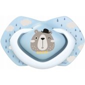 Silicone Symmetrical Bonjour Paris 6-18m Blue