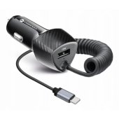 Carbon QC3.0 PD 38W Black cable USB-C