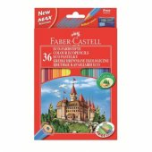 Faber-Castell Kredki 36 kolorów z temperówką Zamek