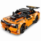 RC nuotoliniu būdu valdomo automobilio konstruktoriaus kaladėlės, oranžinės, 545 vnt.