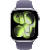 Watch Series 11 42mm Silver / Purple Fog Sport Band - S/ M
