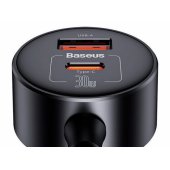 High Efficiency Pro 1-for-2 Cigarette Lighter Black