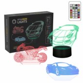 SNL120RGB LED lamp Light decoration Vehicles 1 RGB 3D