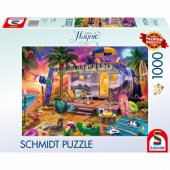 Schmidt Spiele Jeff Haynie: With the caravan by the sea, Puzzle 1000 p
