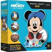 TREFL DISNEY Wooden puzzle - Mickey Mouse, 50 pcs