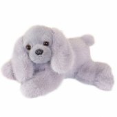 Plush Cocker Spaniel Dog With Weighted Paws Gray 30cm