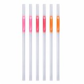 Šiaudeliai Fluorescencinės lazdelės, tamsoje šviečianti neoninė lazdelė, 6 vnt.