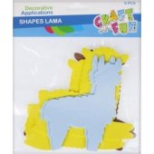 Craft with Fun Ozdoba dekoracyjna piankowe lamy 6el