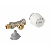 Danfoss RTL set FJVR 15 straight valve and head white (003L1080)