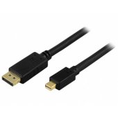 Cable DisplayPort – mini DisplayPort 1.2 4K 2m Black