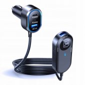 Double Car Charger 135W Black/ Gray