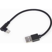 CC-USB2-AMCML-0.2M USB kabelis USB 2.0 USB A USB C juodas