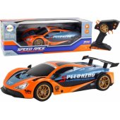 Didelis nuotoliniu būdu valdomas sportinis automobilis 1:10 oranžinis