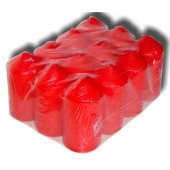 Candles Red Ø4x8.5cm 12pcs