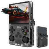 R36S Game console with 15000 retro games 64GB Black