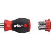 Wiha magnetic screwdriver with bit magazine flat, Phillips with 6 bits