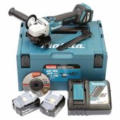 Akumuliatorinis kampinis šlifuoklis DGA511RTJ, 18 Volt (MAKPAC dydis 2, 2x5Ah)