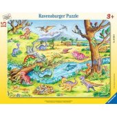 _6820916 Ravensburger Frame Puzzle 15 pc Small Dinosaurs