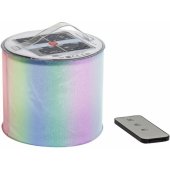 Ultron sulankstoma LED lempa su RGB spalvomis, maitinama saulės energija