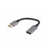 Adapter Displayport (M) -> HDMI (F) 4K 20cm grey