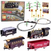 Remote Controlled Train Locomotive RC Lights Sounds Smoke 22 pcs.