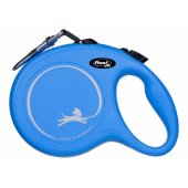 Flexi automatinis pavadėlis New Classic juostinis - L 8 m mėlynas, iki 50 kg