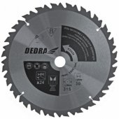 Dedra diskinis pjūklas 600x30mm 36d. su HM įdėklais ir pastūmos ribotuvu