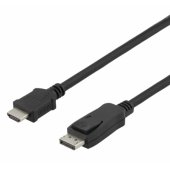 Cable HDMI DisplayPort 1.2 4K 30Hz 3m Black
