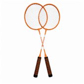 Badmintono rinkinys, raketės, plunksninukas, dėklas, oranžinis