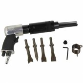 Pneumatic needle hammer for rust removal with tips