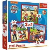 Trefl Puzzle 3in1 Psi Patrol Happy Doggies 34867 Trefl