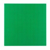 Construction Board for Building Blocks Dark Green 25.5x25.5 cm