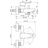 Ideal Standard CERAFINE O maisītājs vannai, hroms