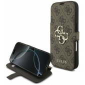 _8466380 Guess Book 4G dėklas su metaliniu logotipu, skirtas iPhone 18 Pro Max / iPhone