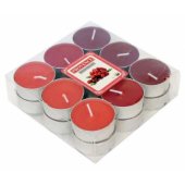 Arbatinės žvakutės Canberry Red 18 vnt.