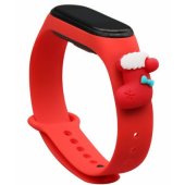 Xiaomi Mi Band 3/ 4 raudona kalėdinė kojinė