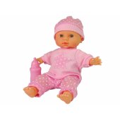 LeanToys Sweet Baby lėlė, rožinis buteliukas, garsai