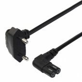 Power cable CEE 7/ 16 - C7 angled 1.5m black